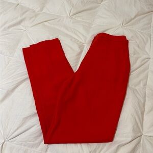 H&M Bold Red Straight Leg Pants